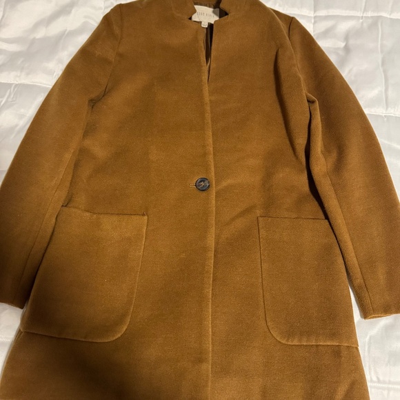 Women Wool mid length Coat-Camel size S. - Picture 2 of 3